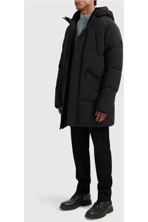 Pure Path Frakke, Herre, Sort, XS, Uld, Vinter Parka Jakke Mænd Sort