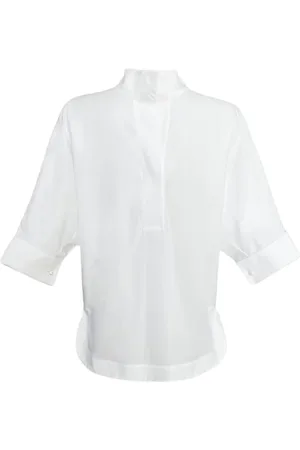 Carolina Herrera Bluser & Skjorter, Dame, Hvid, S, Bomuld, CH Initials Oversize Skjorte