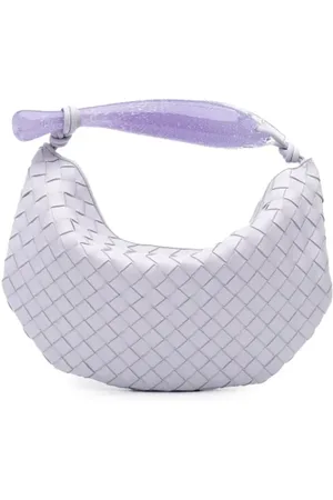 Bottega Veneta Pre-owned, Dame, Lilla, ONE SIZE, Uld, Pre-owned Laeder skuldertasker