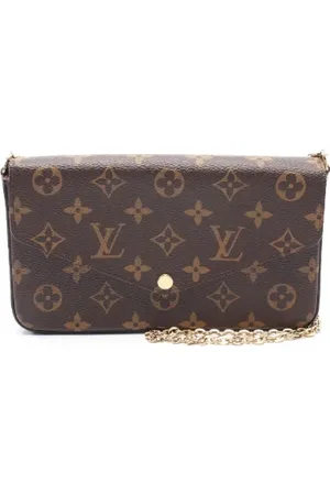 LOUIS VUITTON Pre-owned, Dame, Brun, ONE SIZE, Uld, Pre-owned Canvas skuldertasker