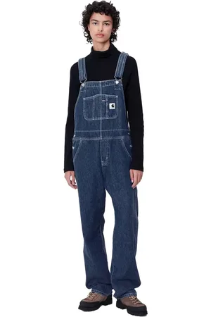 Carhartt Jumpsuits & Playsuits, Dame, Blå, M, Bomuld, Blå Bib Overall Straight Klassiske Dungarees