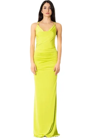 alma sanchez Kjole, Dame, Grøn, S, Maxi Dresses