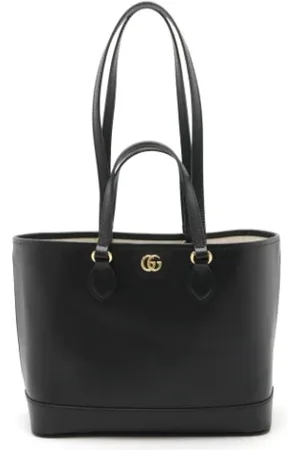 Gucci Pre-owned, Dame, Sort, ONE SIZE, Uld, Pre-owned Laeder totes