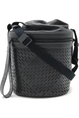 Bottega Veneta Pre-owned, Dame, Sort, ONE SIZE, Uld, Pre-owned Laeder crossbody-tasker