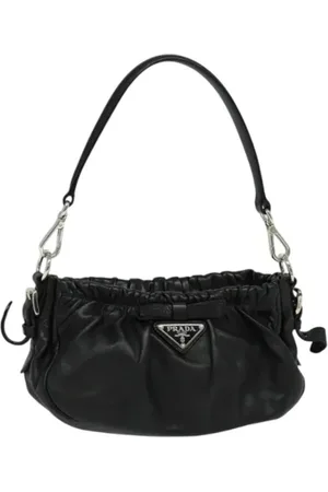 Prada Pre-owned, Dame, Sort, ONE SIZE, Uld, Pre-owned Laeder prada-tasker