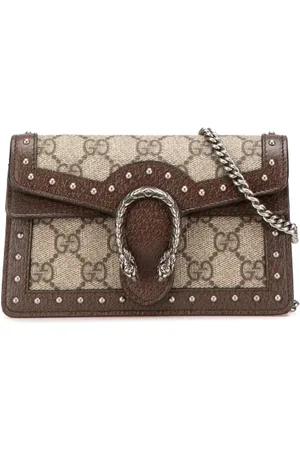 Gucci Pre-owned, Dame, Brun, ONE SIZE, Uld, Pre-owned Stof crossbody-tasker