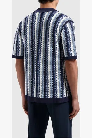 Pure Path Skjorte, Herre, Flerfarvet, M, Blå Strikket T-Shirt Mænd
