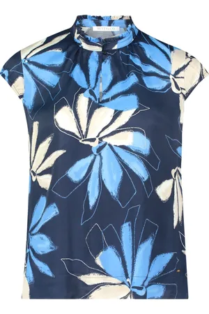 Betty & Co Bluser & Skjorter, Dame, Blå, XL, Uld, Kortærmet glidebluse