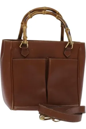 Gucci Pre-owned, Dame, Brun, ONE SIZE, Uld, Pre-owned Laeder hndtasker