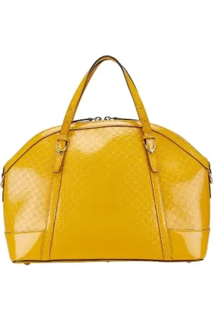 Gucci Pre-owned, Dame, Gul, ONE SIZE, Tyl, Pre-owned Laeder gucci-tasker