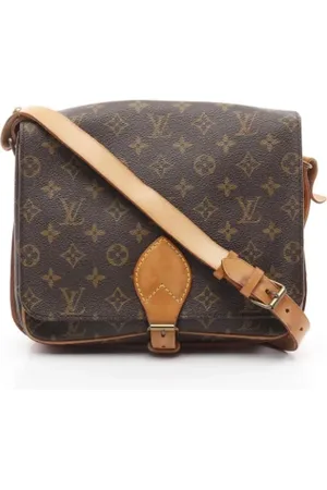 LOUIS VUITTON Pre-owned, Dame, Brun, ONE SIZE, Uld, Pre-owned canvas tasker