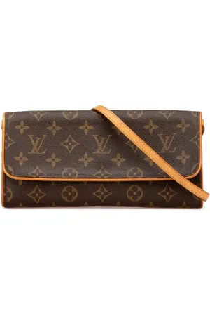 LOUIS VUITTON Pre-owned, Dame, Brun, ONE SIZE, Uld, Pre-owned Canvas crossbody-tasker