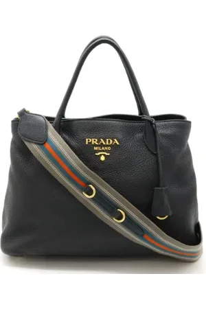 Prada Pre-owned, Dame, Sort, ONE SIZE, Uld, Pre-owned Laeder prada-tasker