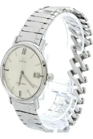 Omega Pre-owned, Herre, Grå, ONE SIZE, Tyl, Pre-owned Rustfrit stal watches