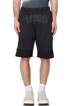 DISCLAIMER Shorts, Herre, Sort, XS, Uld, Sort Mesh Atletiske Shorts
