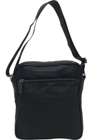 Prada Pre-owned, Dame, Sort, ONE SIZE, Uld, Pre-owned Canvas prada-tasker
