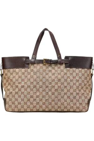 Gucci Pre-owned, Dame, , ONE SIZE, Tyl, Pre-owned Canvas totes