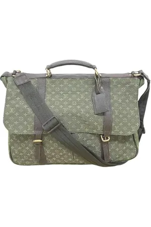 LOUIS VUITTON Pre-owned, Herre, Grøn, ONE SIZE, Uld, Pre-owned Canvas dokumentmapper