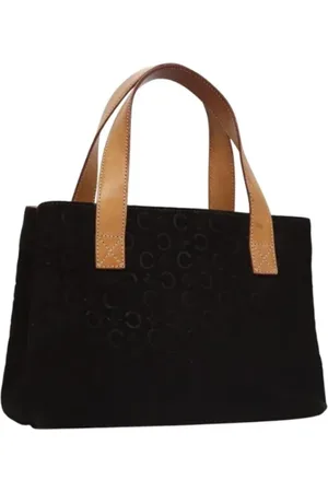 Céline Pre-owned, Dame, Brun, ONE SIZE, Uld, Pre-owned Ruskind hndtasker