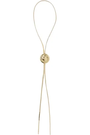 FEDERICA TOSI Tilbehør, Dame, Gul, ONE SIZE, Uld, Elegant Guld Juvel Halskæde