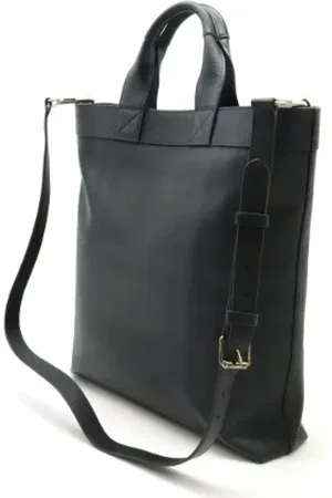 Burberry Pre-owned, Dame, Grå, ONE SIZE, Uld, Pre-owned Laeder totes