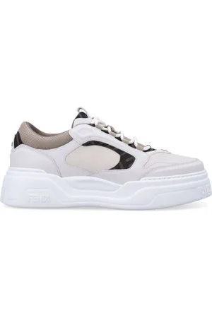 Fendi Sko, Herre, Flerfarvet, 42 EU, Læder, Chunky White Sole Sneakers