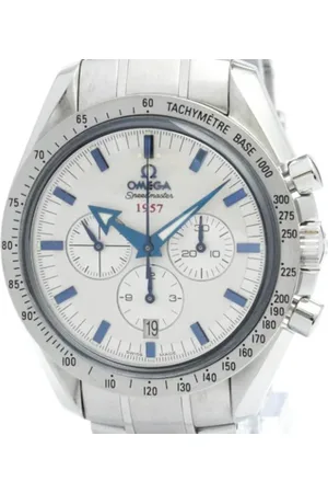 Omega Pre-owned, Herre, Grå, ONE SIZE, Tyl, Pre-owned Rustfrit stal watches