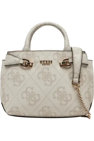 Guess Taske, Dame, , ONE SIZE, Uld, Elegant hvid håndtaske med logoprint