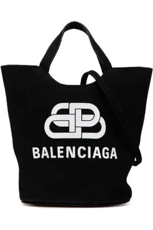 Balenciaga Pre-owned, Dame, Sort, ONE SIZE, Uld, Pre-owned Canvas balenciaga-tasker