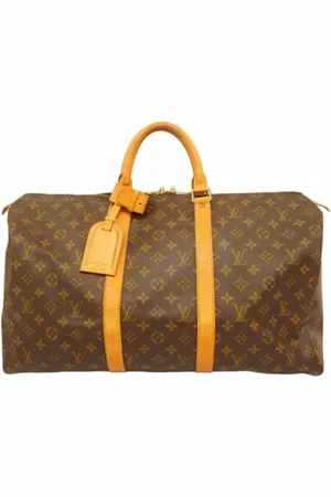 LOUIS VUITTON Pre-owned, Dame, Brun, ONE SIZE, Tyl, Pre-owned canvas tasker