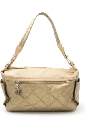 CHANEL Pre-owned, Dame, Gul, ONE SIZE, Uld, Pre-owned Rosaguld skuldertasker