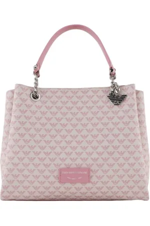 Emporio Armani Taske, Dame, Lyserød, ONE SIZE, Polyester, Hvid Shopping Taske PVC Polyester
