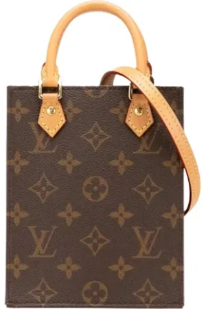 LOUIS VUITTON Pre-owned, Dame, Brun, ONE SIZE, Uld, Pre-owned canvas tasker
