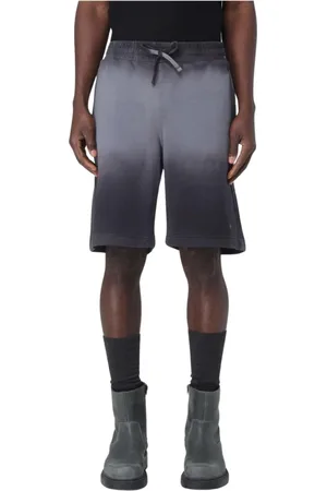 Diesel Shorts, Herre, Flerfarvet, XS, Bomuld, Sort Ombre Dye Sweatshorts