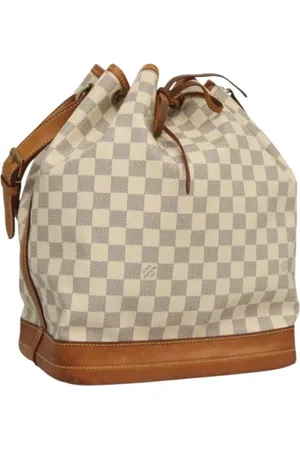 LOUIS VUITTON Pre-owned, Dame, Hvid, ONE SIZE, Uld, Pre-owned canvas tasker
