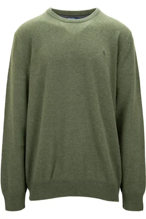 Ralph Lauren Strik, Herre, Grøn, 2XL, Uld, Herre Pullover Sweater