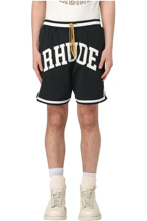 Rhude Shorts, Herre, Sort, L, Logo Mesh Basketball Shorts