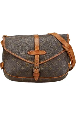 LOUIS VUITTON Pre-owned, Dame, Brun, ONE SIZE, Uld, Pre-owned Canvas crossbody-tasker