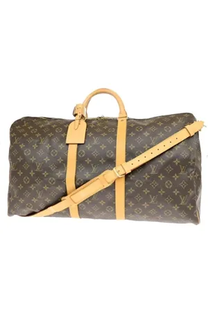 LOUIS VUITTON Pre-owned, Dame, Brun, ONE SIZE, Uld, Pre-owned canvas tasker