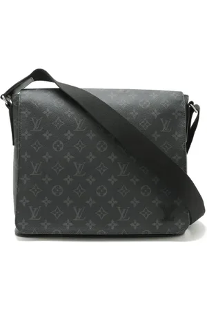 LOUIS VUITTON Pre-owned, Herre, Sort, ONE SIZE, Uld, Pre-owned Stof crossbody-tasker