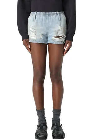 Maison Margiela Shorts, Dame, Blå, XS, Denim, Blå Skræddersyede Shorts
