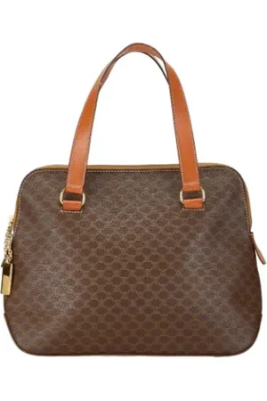 Céline Pre-owned, Dame, Brun, ONE SIZE, Tyl, Pre-owned Canvas celine-tasker