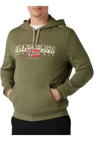 Napapijri Sweathshirts & Hoodies, Herre, Grøn, L, Uld, Sweatshirts