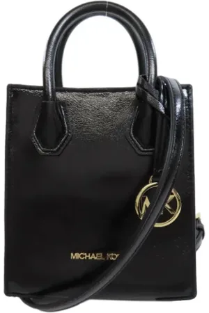 Michael Kors Pre-owned, Dame, Sort, ONE SIZE, Uld, Pre-owned Laeder hndtasker
