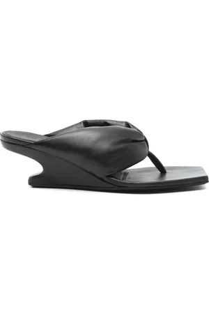 Rick Owens Sko, Dame, Sort, 40 EU, Sort Cantilever Thong