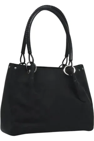 Gucci Pre-owned, Dame, Sort, ONE SIZE, Tyl, Pre-owned Canvas gucci-tasker