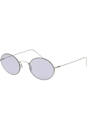 Giorgio Armani Tilbehør, Herre, Blå, ONE SIZE, Sorte Oval Solbriller UV Beskyttelse