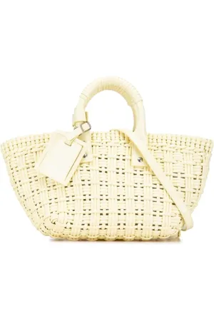 Balenciaga Pre-owned, Dame, Gul, ONE SIZE, Uld, Pre-owned Stof balenciaga-tasker