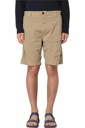 C.P. Company Shorts, Herre, Grøn, S, Uld, Blå Cargo Shorts med Lynlås