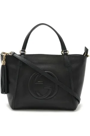 Gucci Pre-owned, Dame, Sort, ONE SIZE, Uld, Pre-owned Laeder gucci-tasker